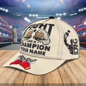 3D Classic Cap Boxing 3 Personalized Name Cap Namashops