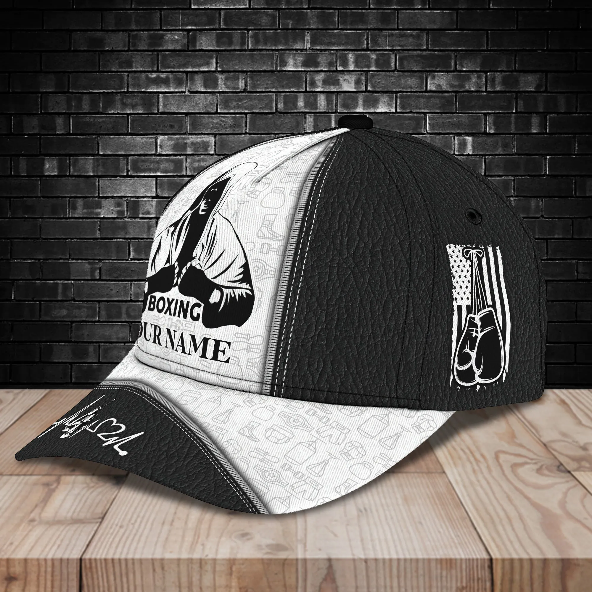 3D Classic Cap Boxing Personalize Name Cap01 Namashops