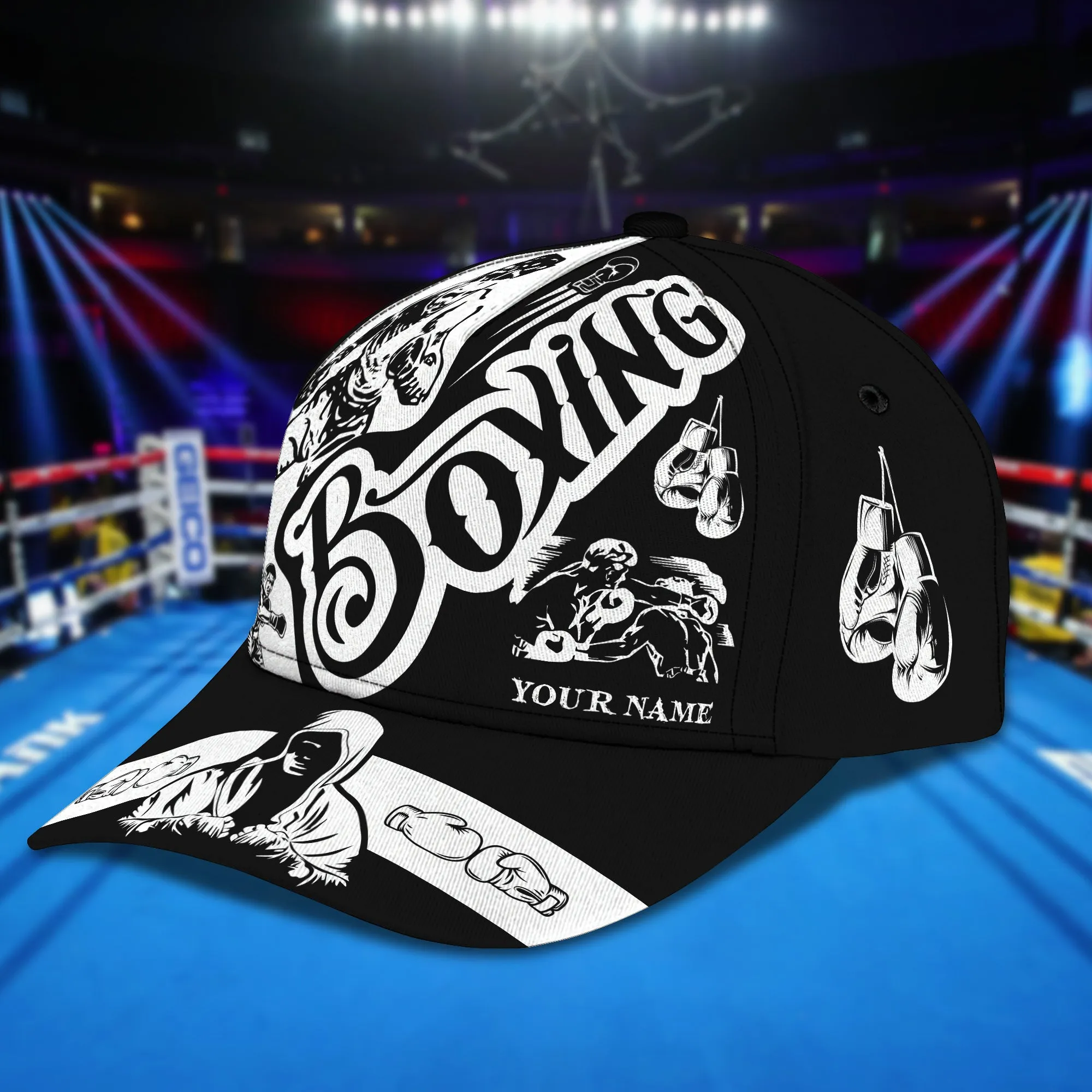 3D Classic Cap Boxing Personalized Name Cap 78 Namashops