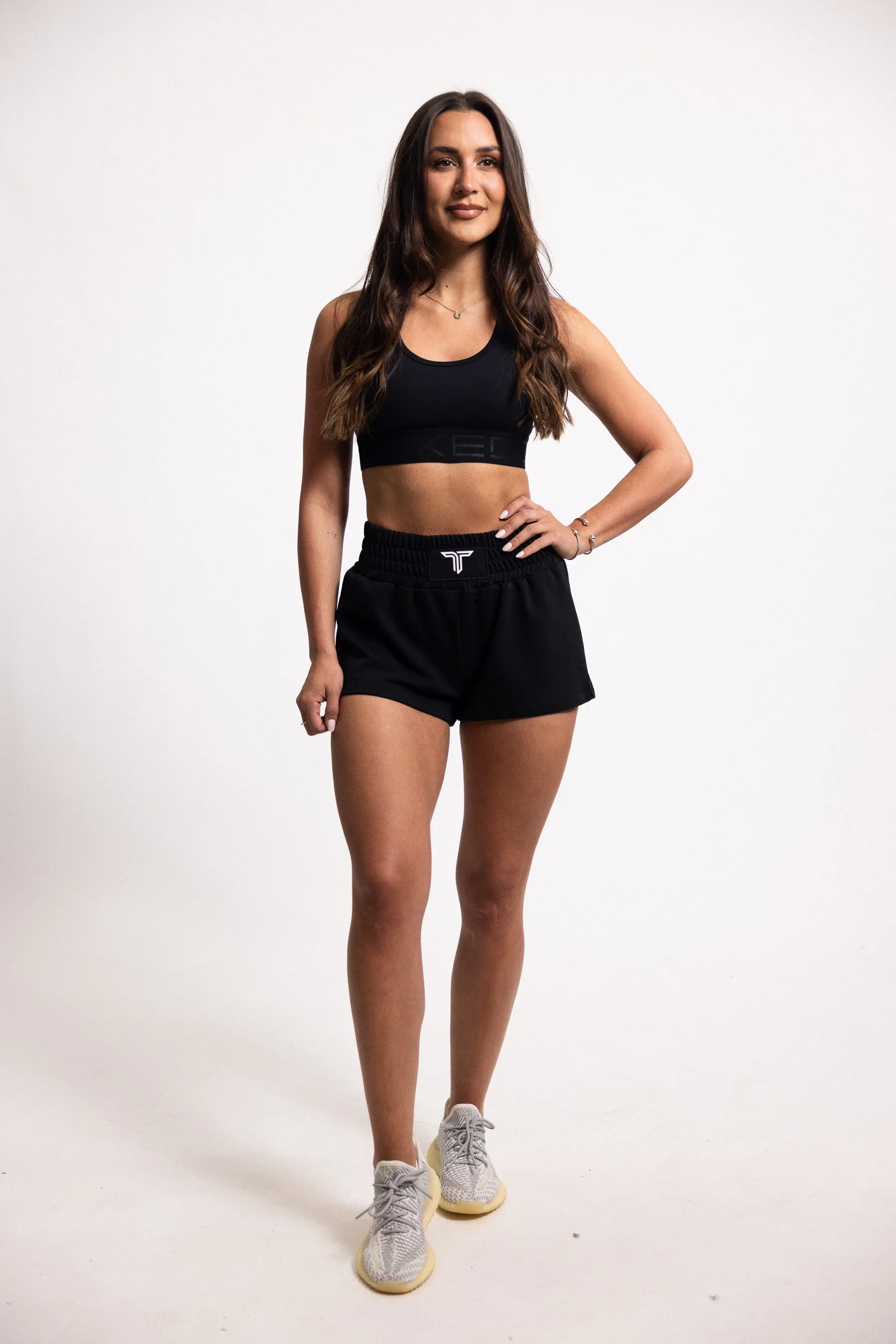 Boxing Sweat Shorts  - Black