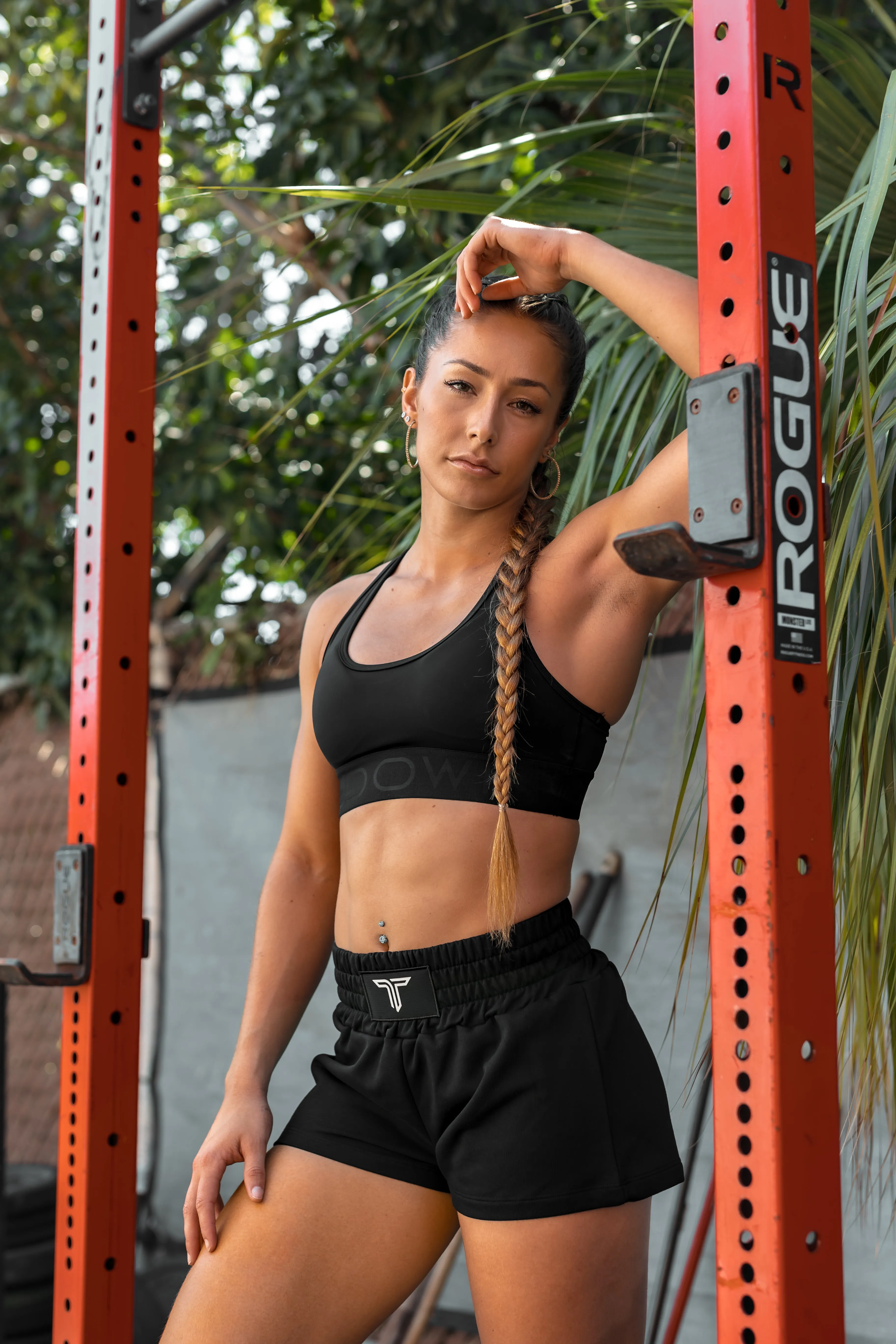 Boxing Sweat Shorts  - Black