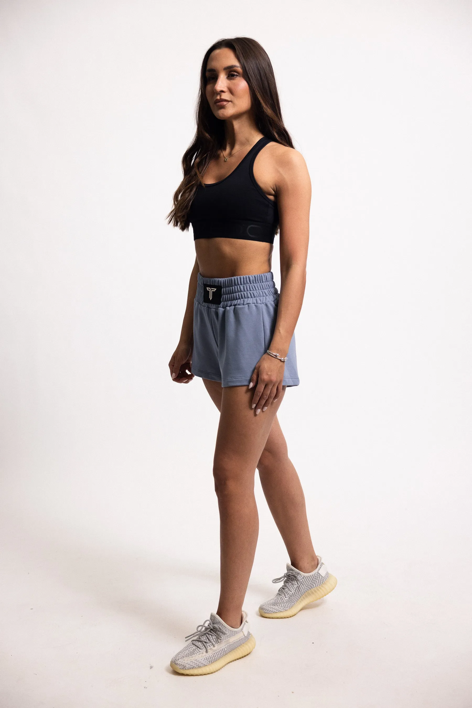 Boxing Sweat Shorts  - Slate Blue