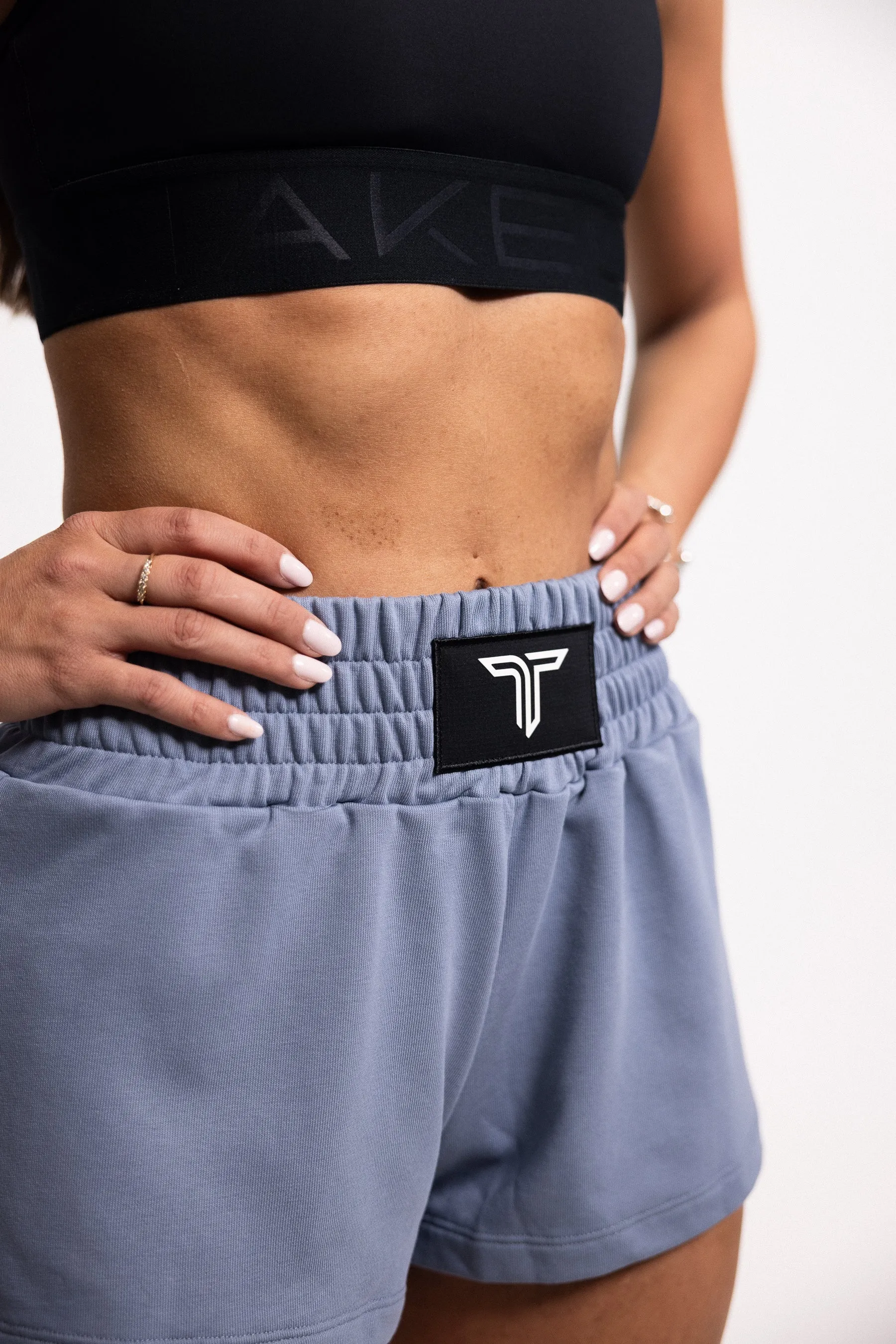 Boxing Sweat Shorts  - Slate Blue