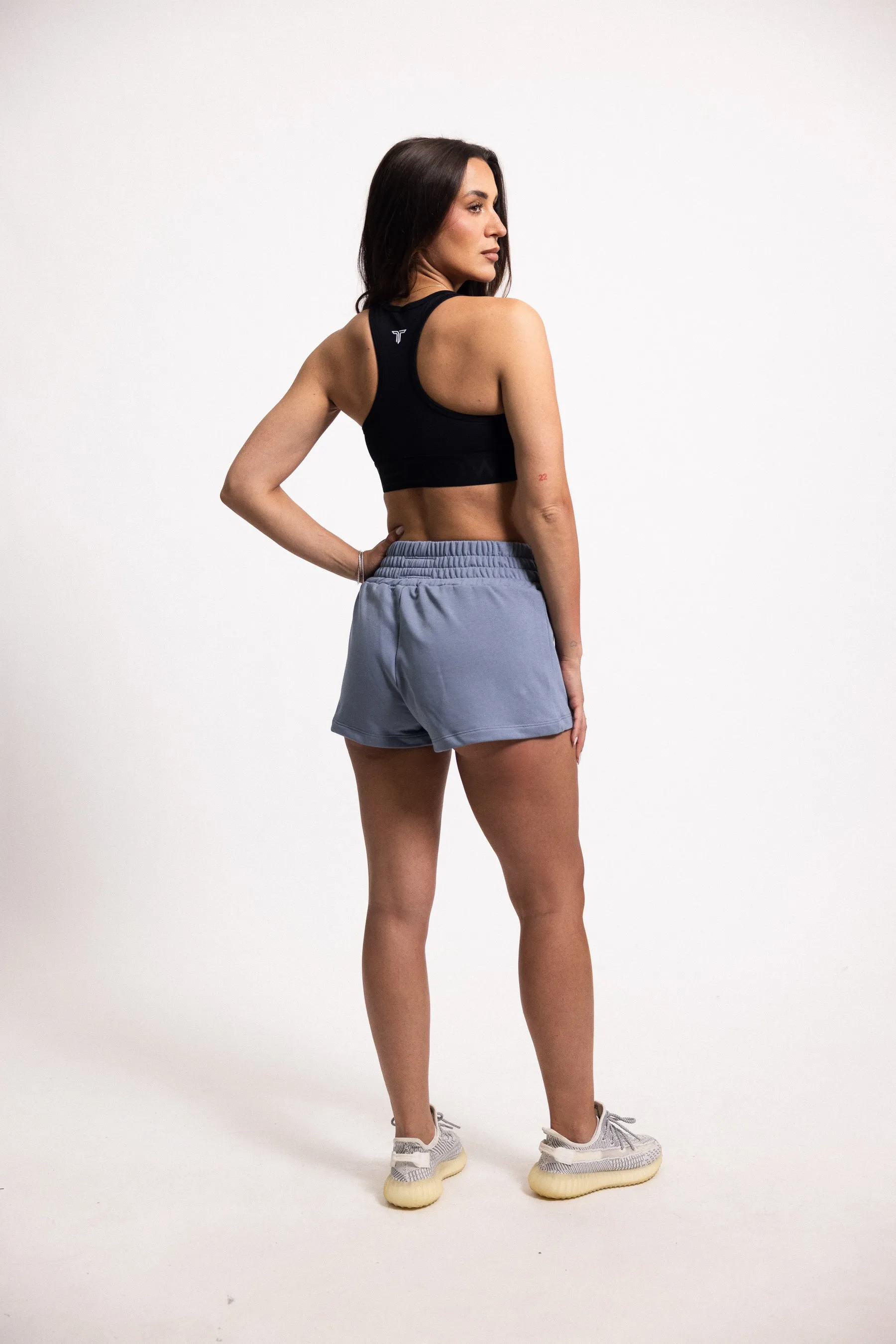 Boxing Sweat Shorts  - Slate Blue