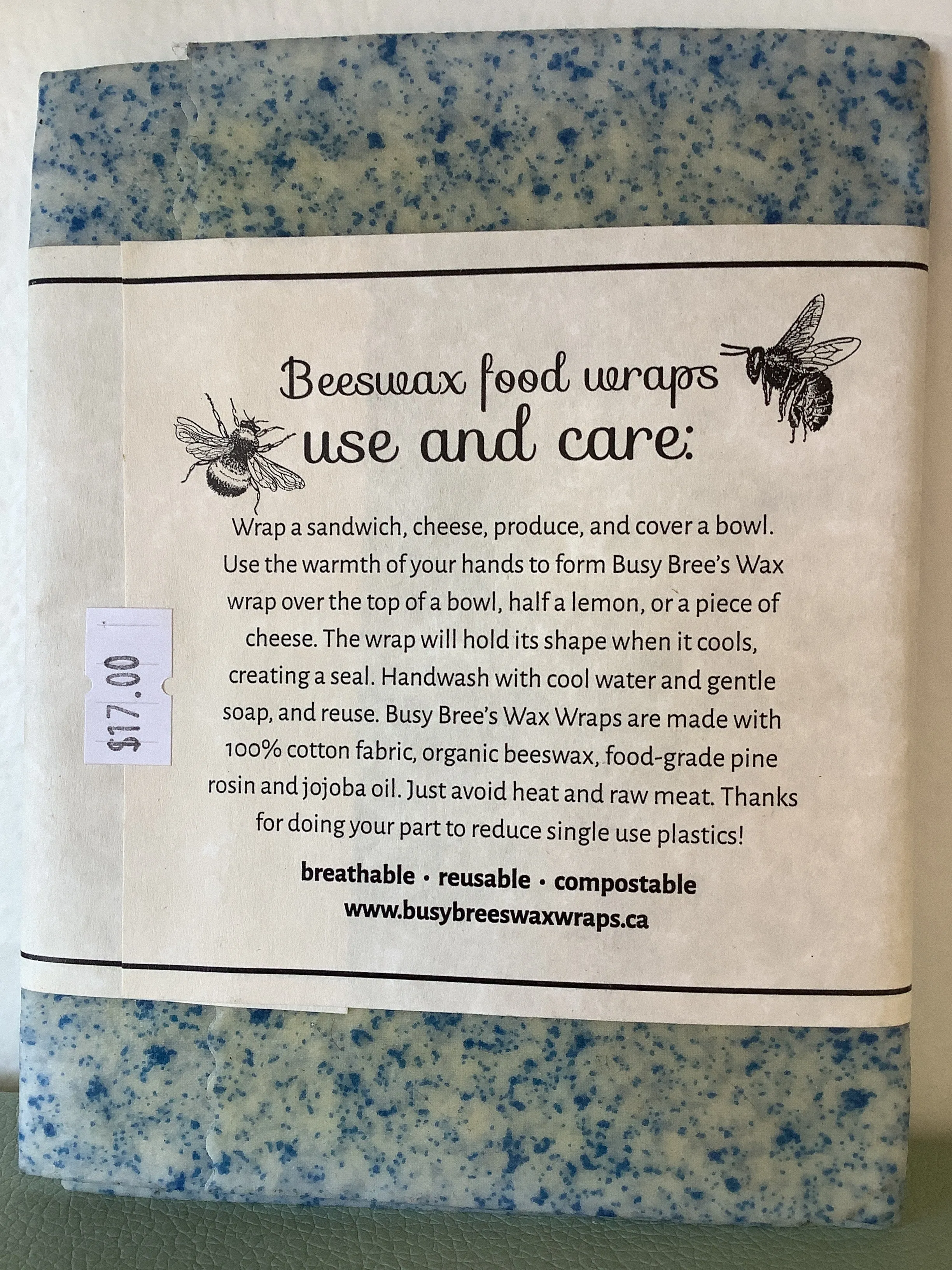 Busy Brees Wax Wraps Jumbo Wrap