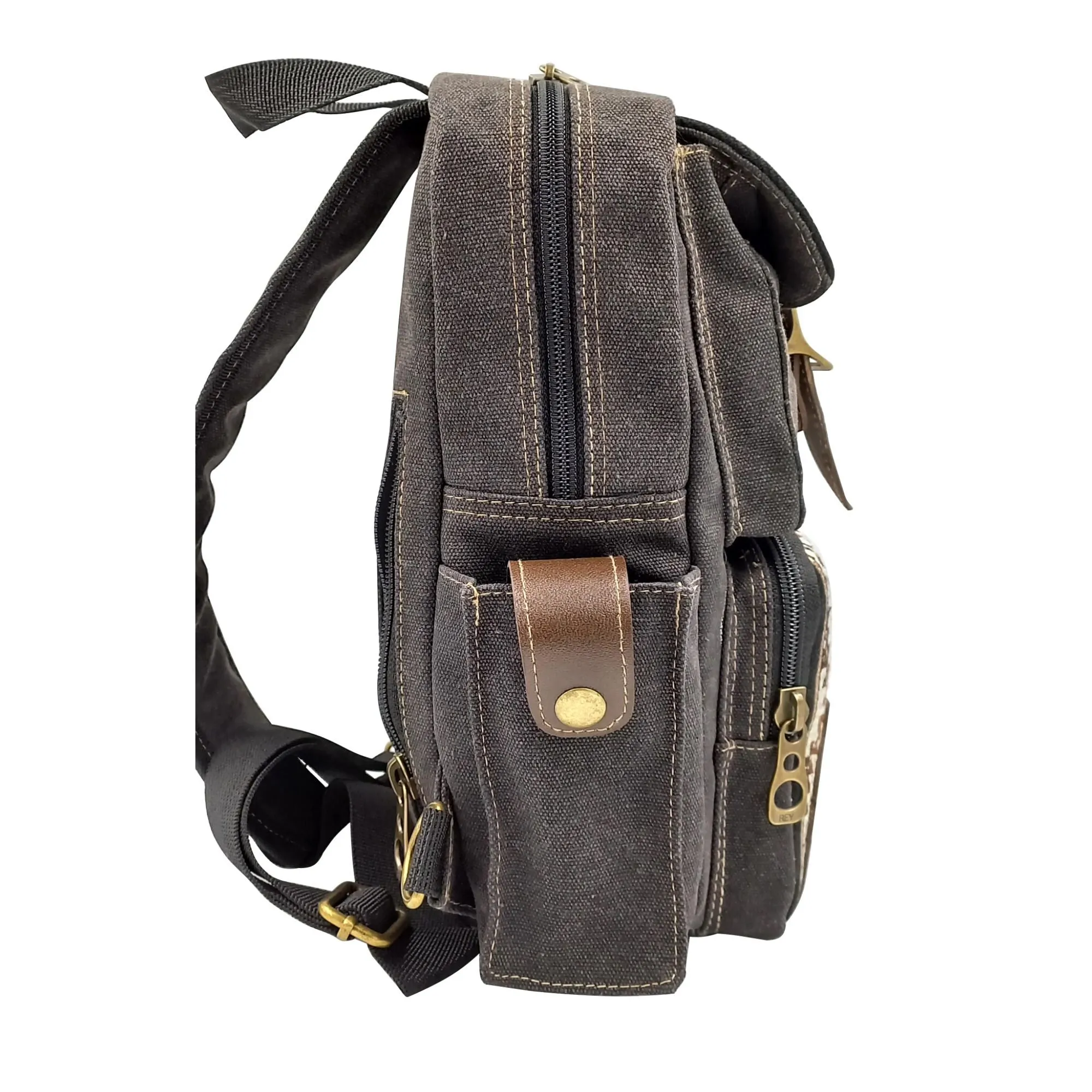 Canvas Sling Bag - Black