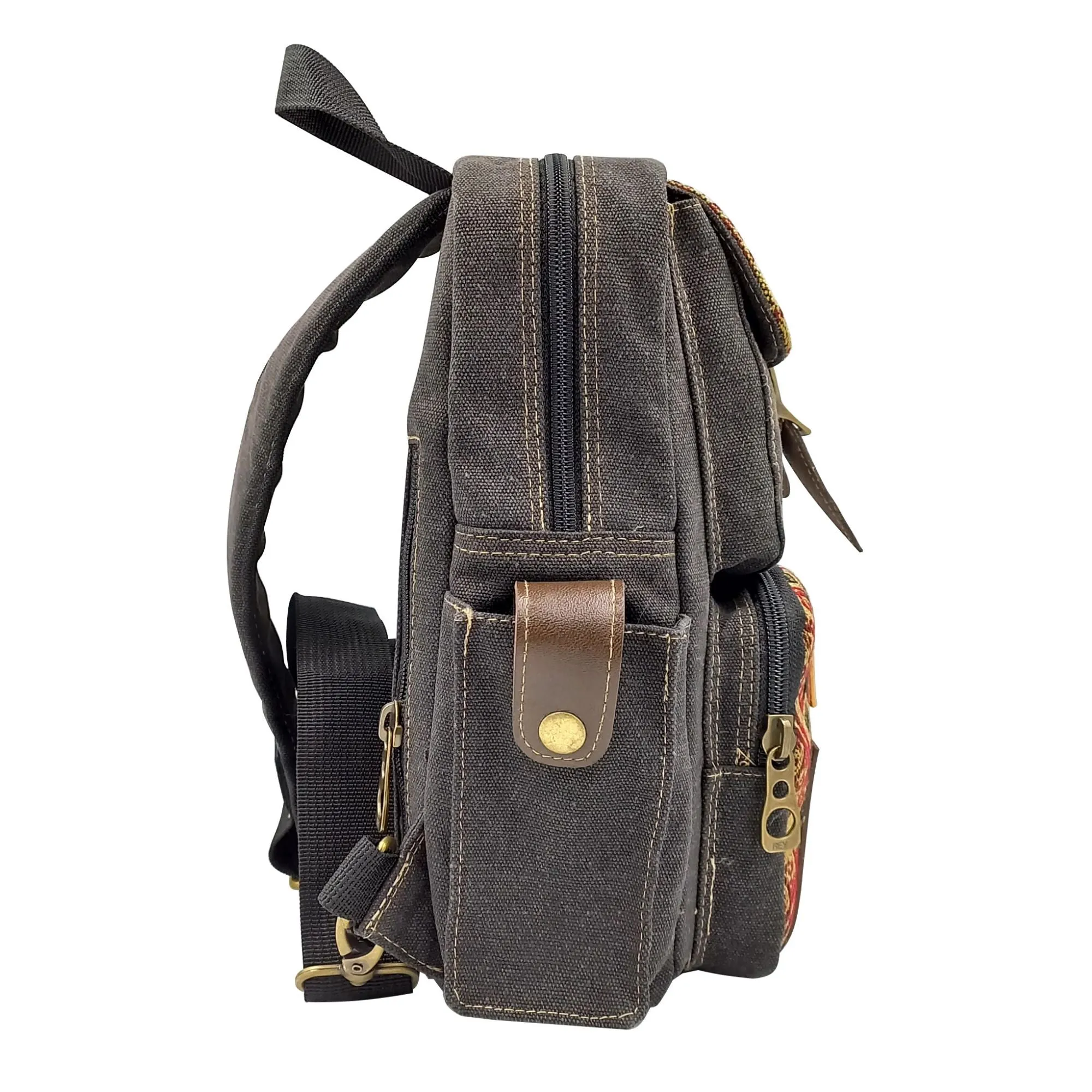 Canvas Sling Bag - Black