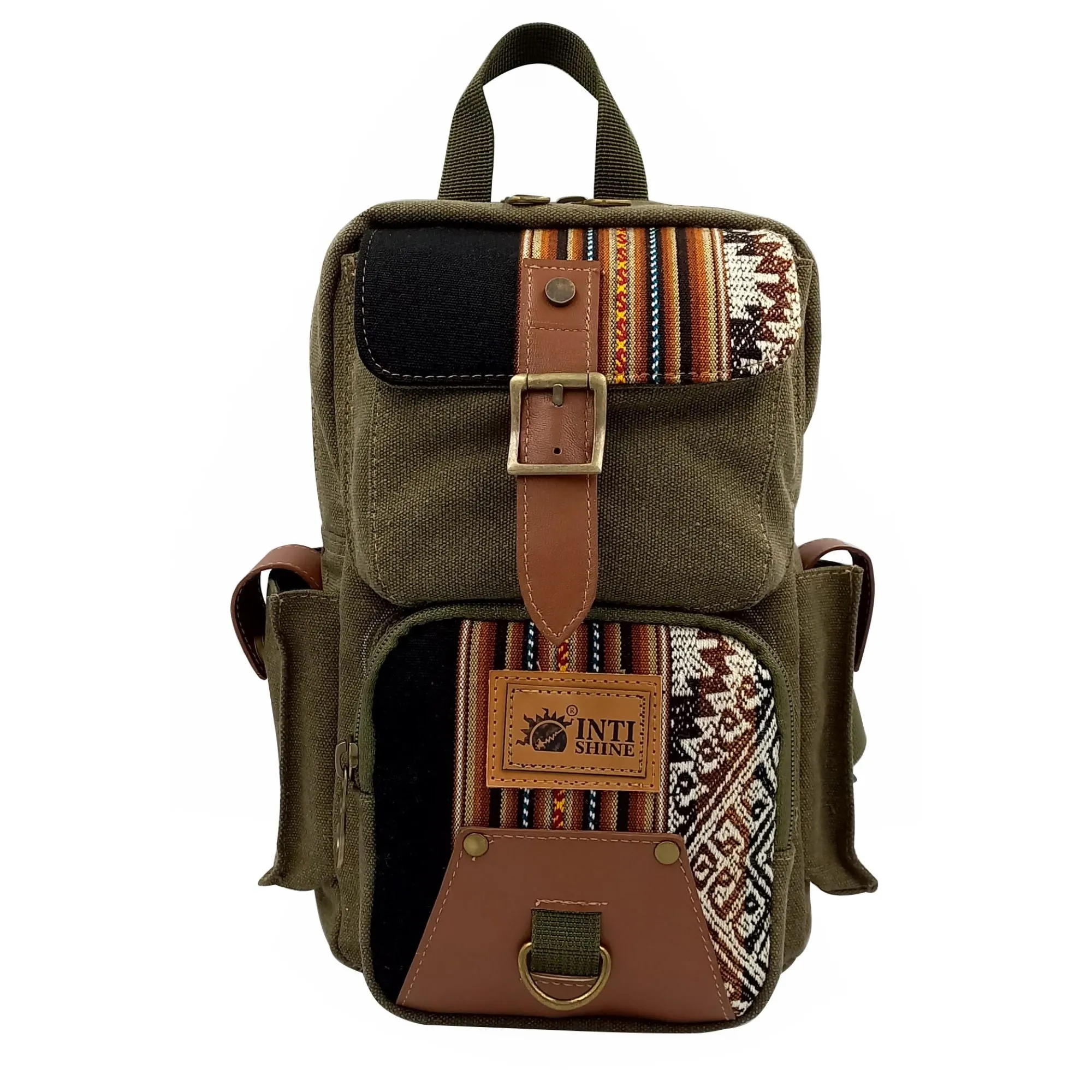 Canvas Sling Bag - Green