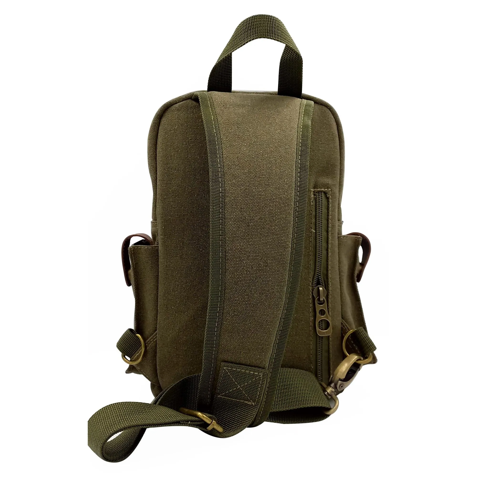 Canvas Sling Bag - Green