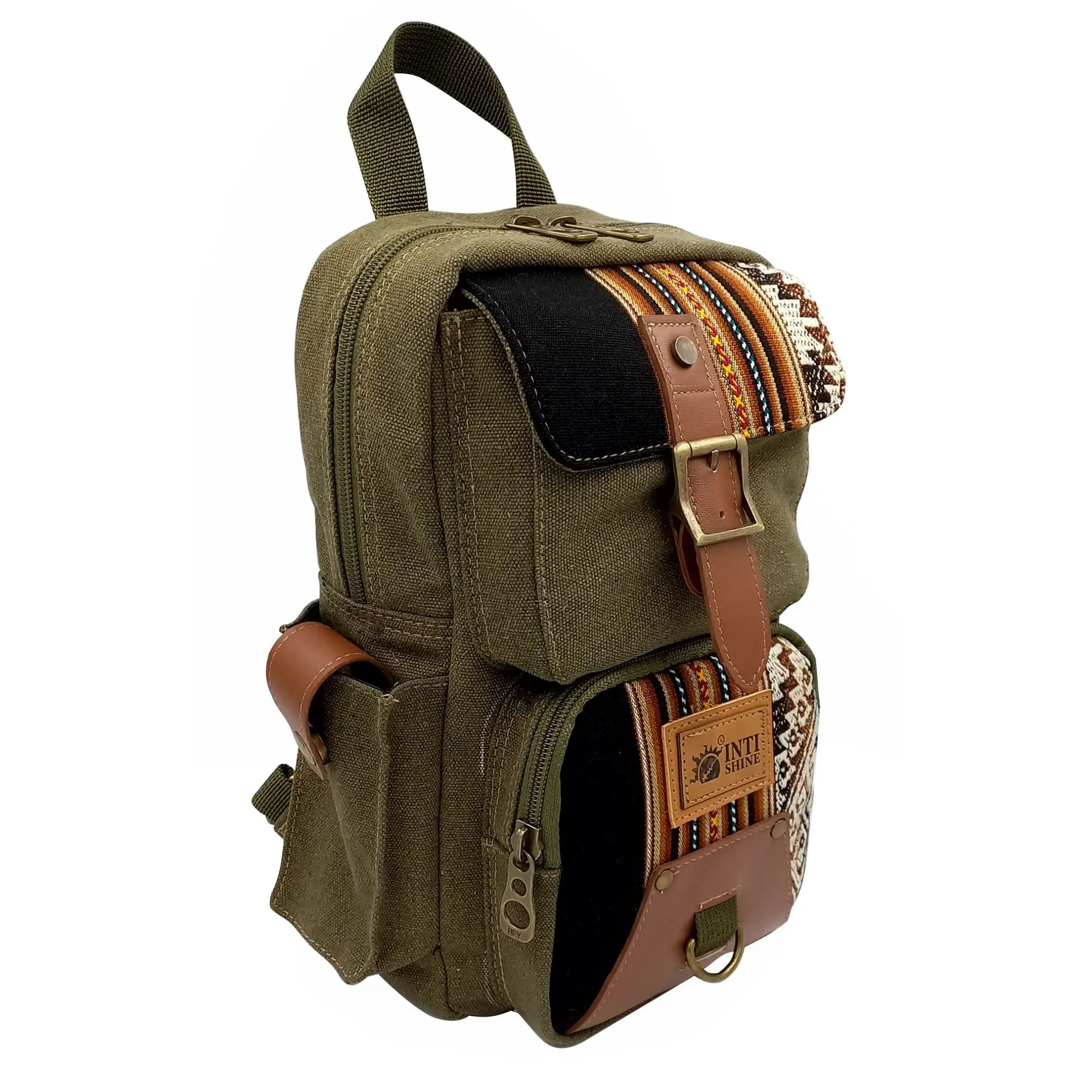 Canvas Sling Bag - Green