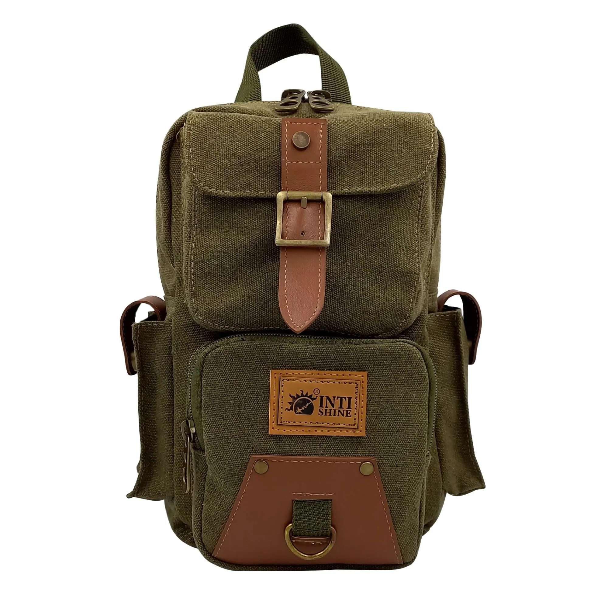 Canvas Sling Bag - Green