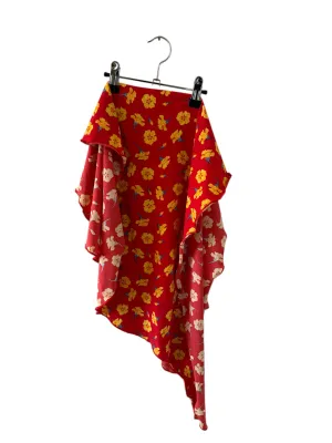Red Swimming Flower Skirt