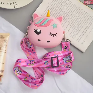 Unicorn Silicone Sling Pouch Bag (with Detachable Strap)